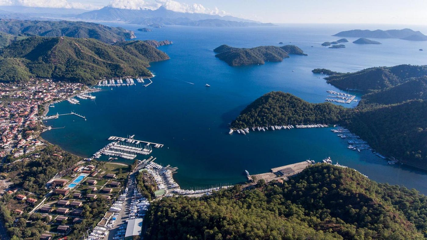 Mugla Province.. Swimming beaches and green gardens